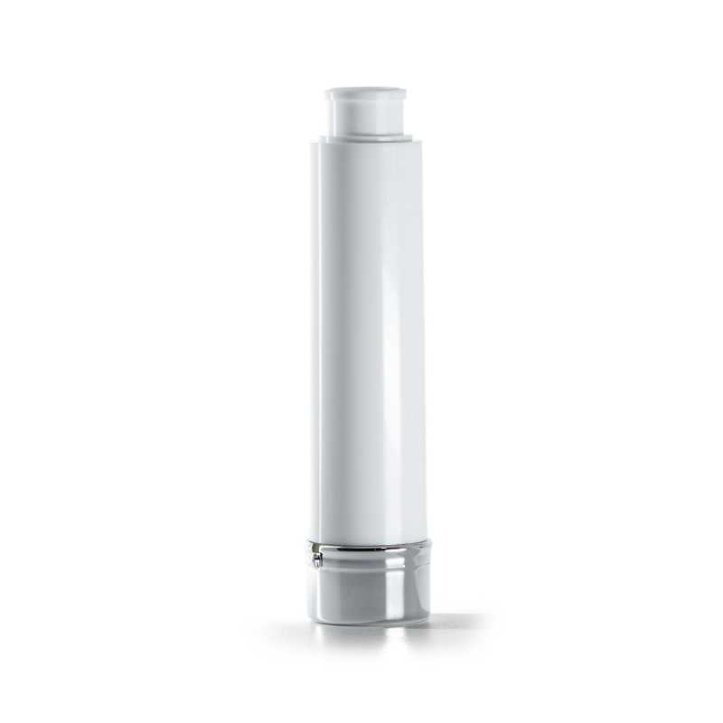 Flacone airless in plastica bianco per siero, 10 ml