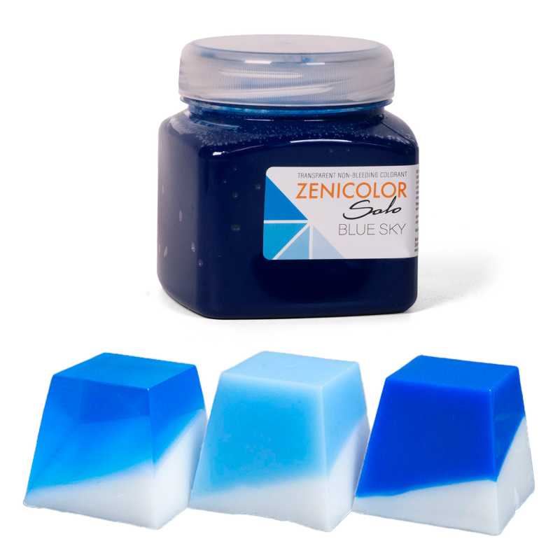 Colorante per base di sapone alla glicerina, ZENICOLOR SOLO, Blue Sky, 250 g