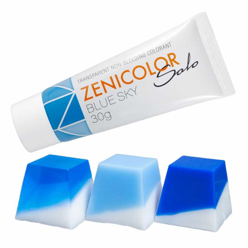 Colorante per base di sapone alla glicerina, ZENICOLOR SOLO, Blue Sky, 30 g