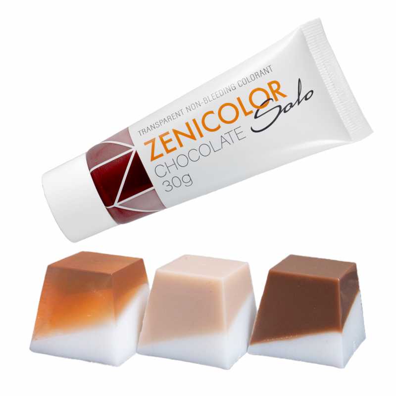 Colorante per base di sapone alla glicerina, ZENICOLOR SOLO, cioccolato, 30 g