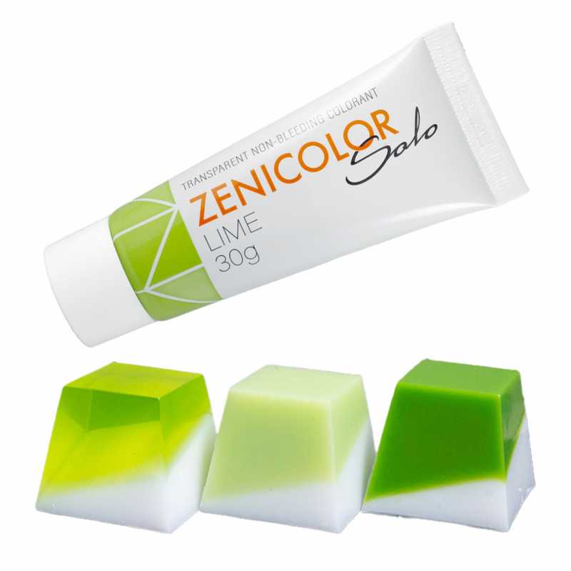 Colorante per base di sapone a fusione, ZENICOLOR SOLO, Lime, 30 g