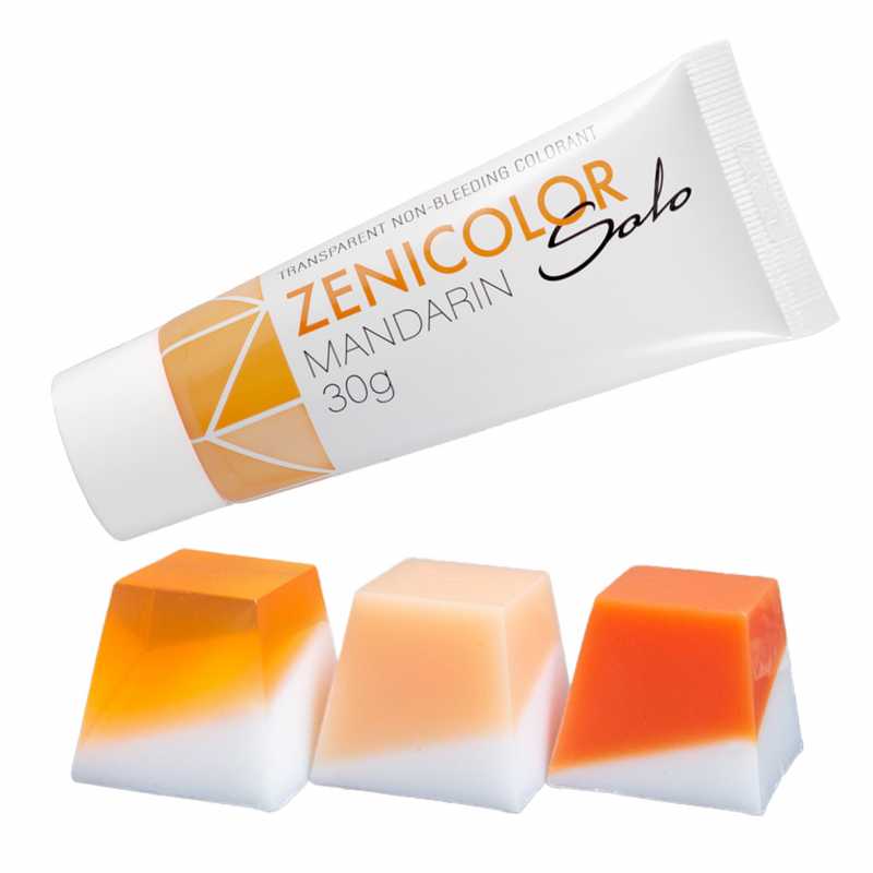 Colorante per base di sapone alla glicerina, ZENICOLOR SOLO, mandarino, 30 g