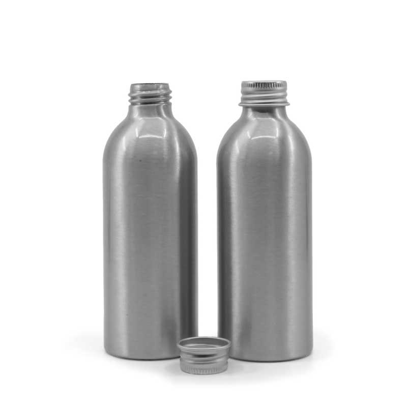 Bottiglia di alluminio, tappo in alluminio, 200 ml