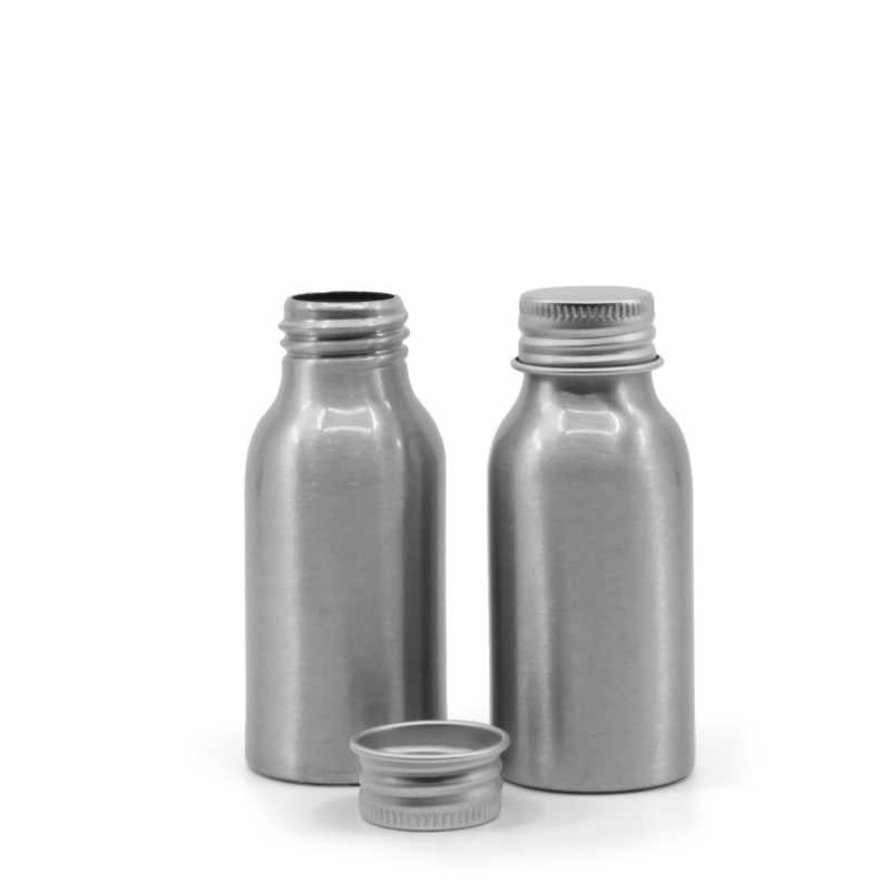 Flacone di alluminio, tappo in alluminio, 50 ml