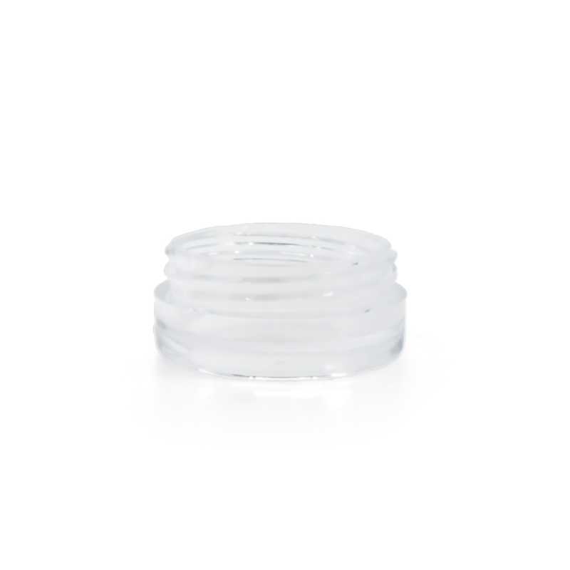 Vasetto cosmetico in plastica trasparente, 3 ml