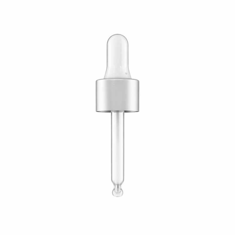Contagocce, bianco argento opaco, 53 mm