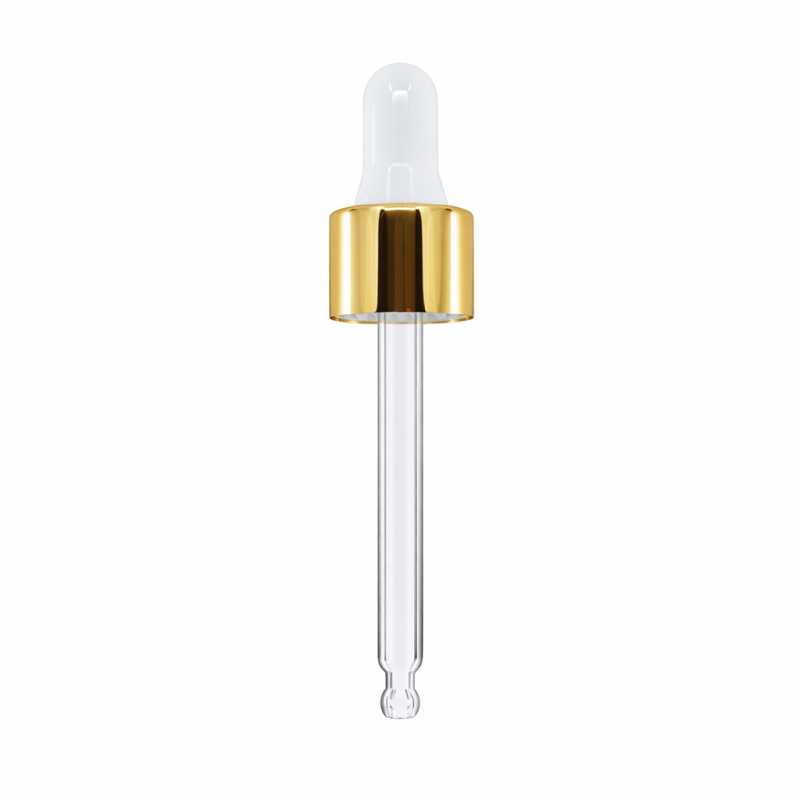 Contagocce, bianco dorato, 71 mm