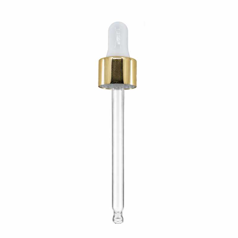Contagocce, bianco oro, 84 mm