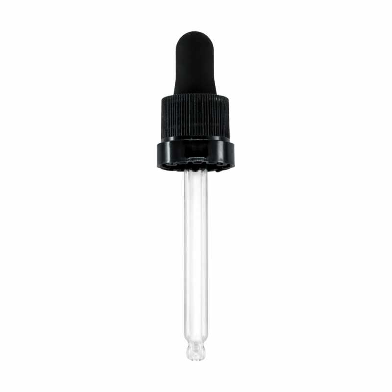 Contagocce, nero opaco, 71 mm