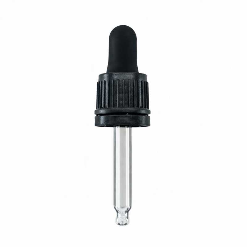 Contagocce con anello di sicurezza, nero, 52 mm