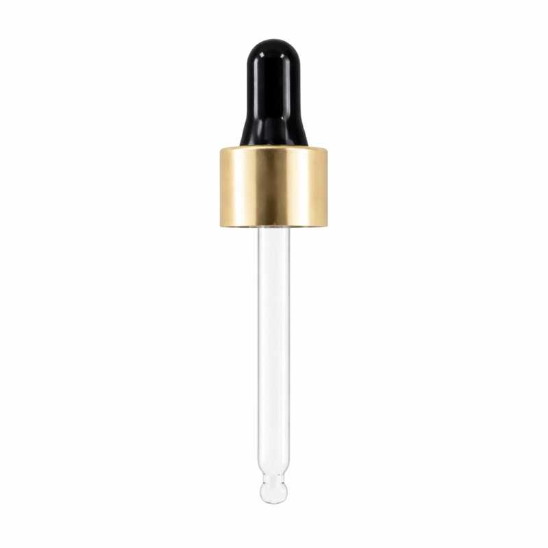 Contagocce, nero oro, 71 mm