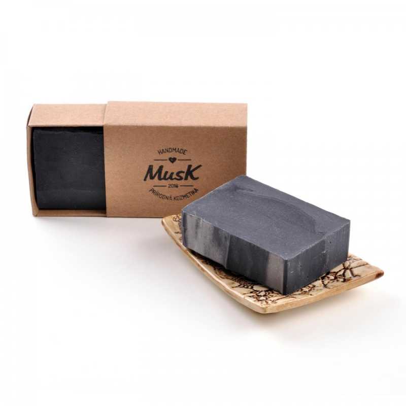 Sapone, MusK, nero, 100 g