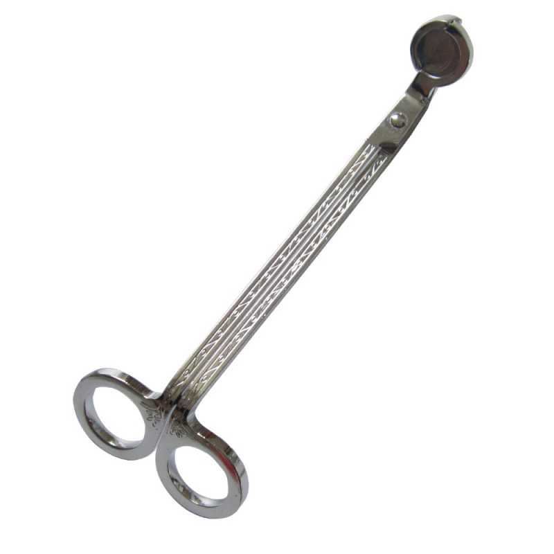 Forbici per stoppini, acciaio, 18 x 5,5 cm