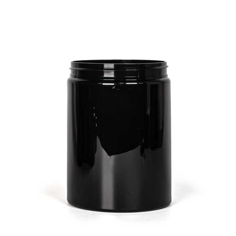 Vasetto in plastica nero, 1 l
