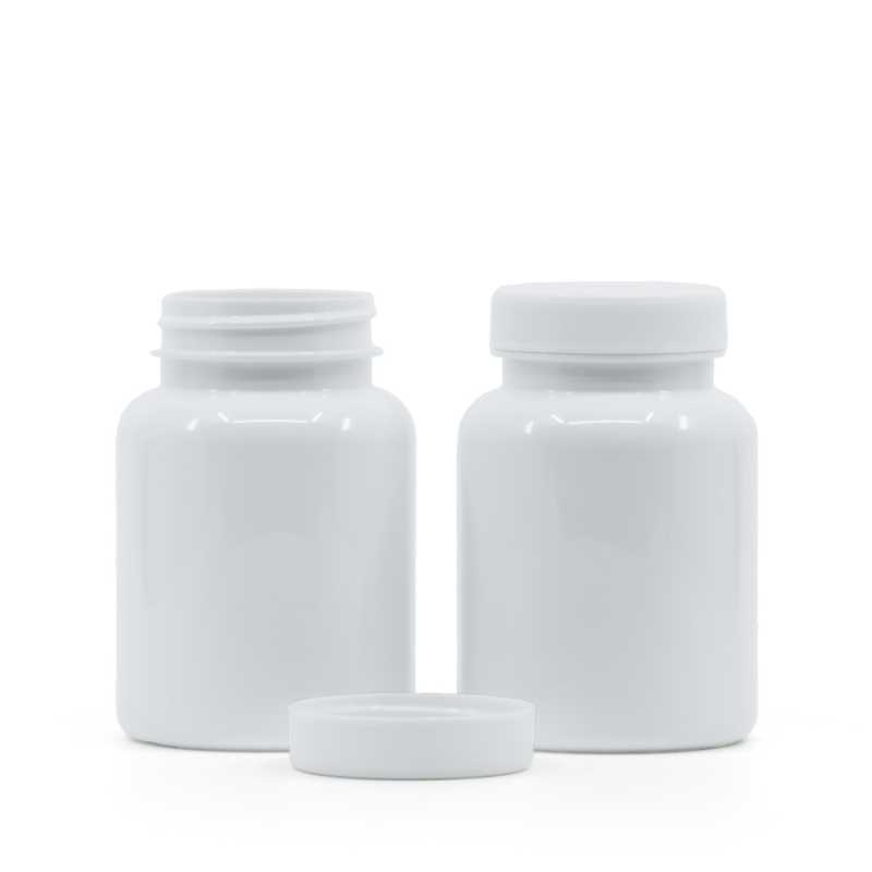 Contenitore per pillole, plastica, bianco, 150 ml