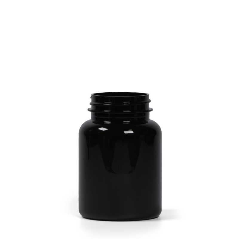 Contenitore di plastica per pillole, nero, 150 ml