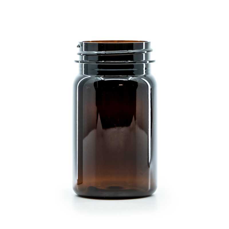 Contenitore in plastica per pillole, ambra, 100 ml