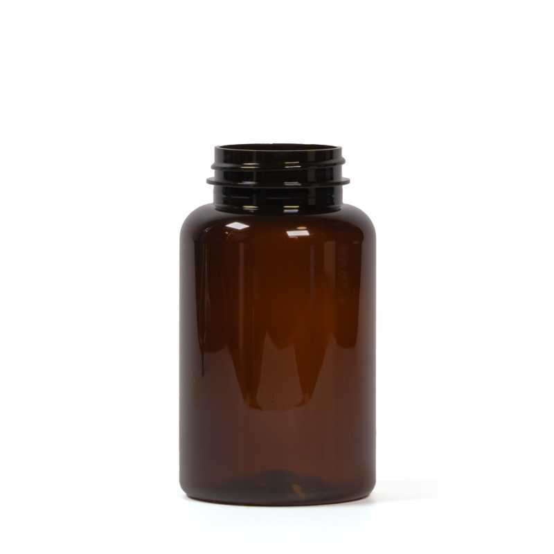 Contenitore di plastica per compresse, ambra, 250 ml
