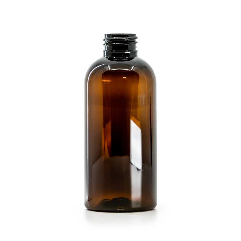 Bottiglia di plastica ambra, 150 ml, collo 24/410, 290 pz