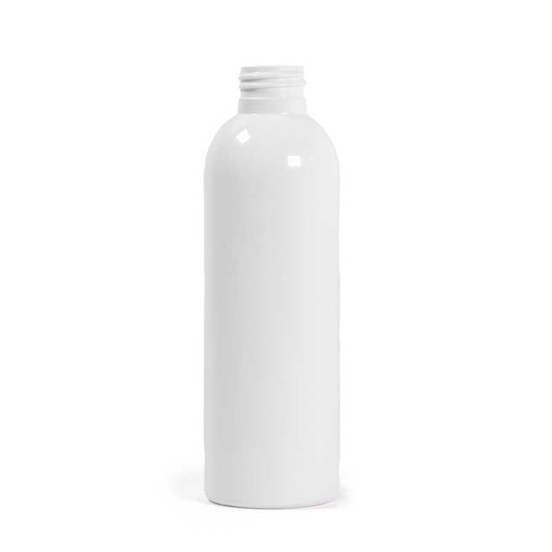 Bottiglia di plastica bianca, 24/410, senza chiusura, 200 ml