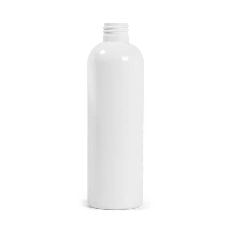Bottiglia di plastica bianca, 24/410, senza chiusura, 250 ml