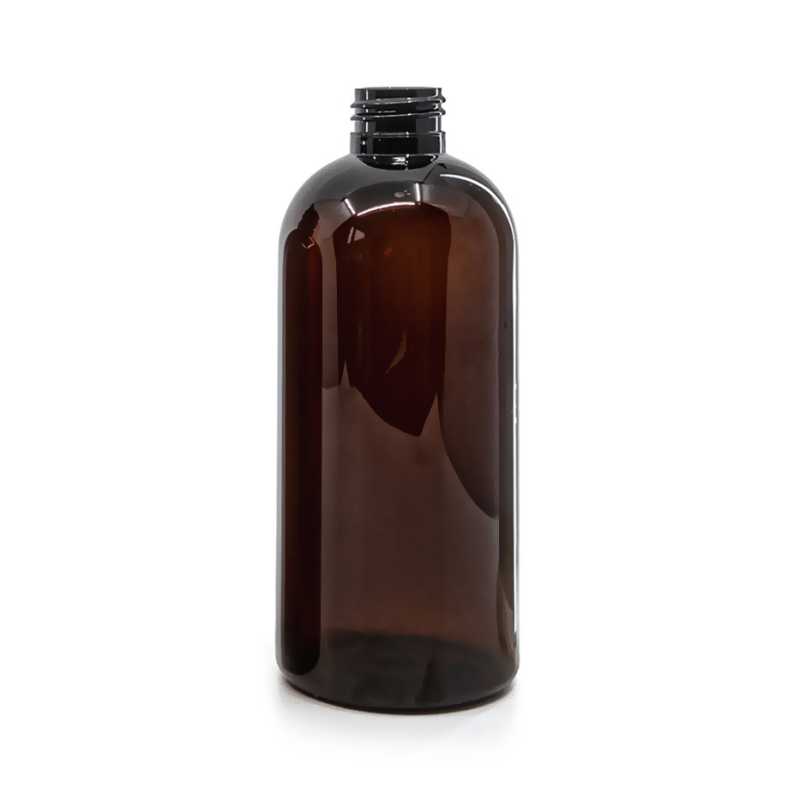 Bottiglia di plastica marrone, 24/410, 300 ml