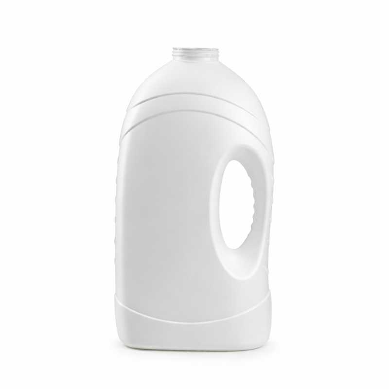 Bottiglia detergente, plastica, bianca, 4,9 l