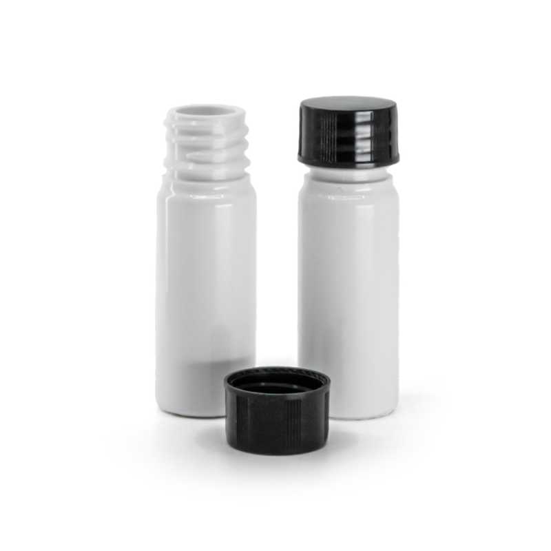 Flacone, plastica, bianco, 10 ml
