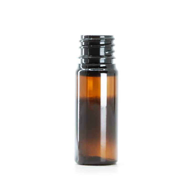 Bottiglia plastica ambra, 10 ml