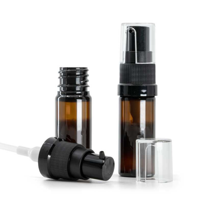 Flacone in plastica ambra, dosatore per olio, 10 ml