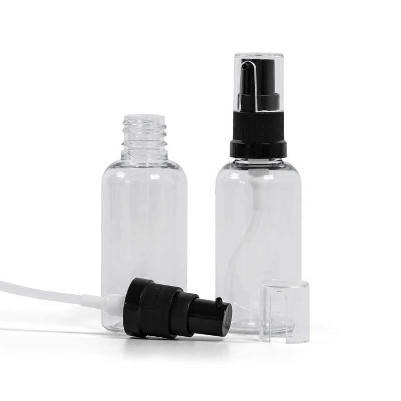 Bottiglia di plastica, trasparente, dosatore per olio, 50 ml