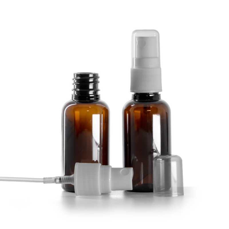 Flacone in plastica, spruzzatore, bianco, 30 ml