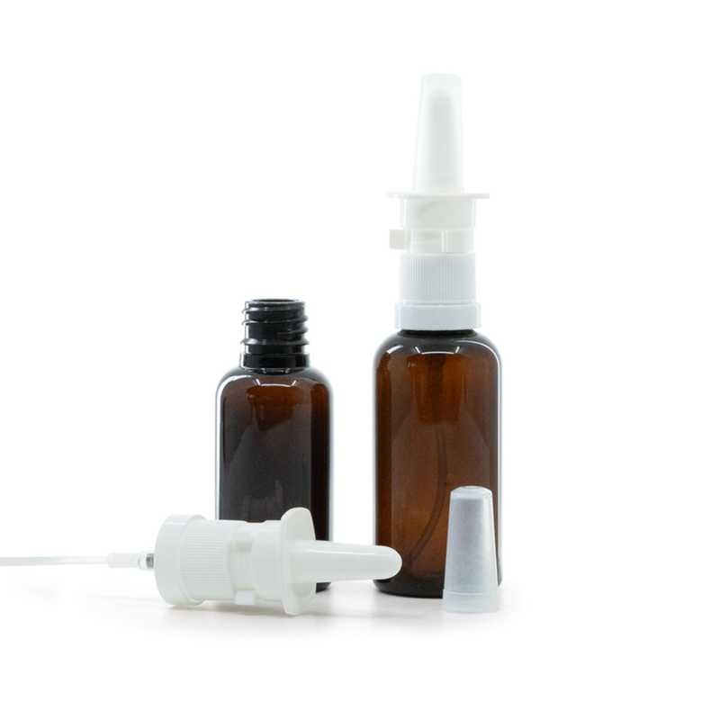 Flacone in plastica, spray nasale, ambra, 30 ml