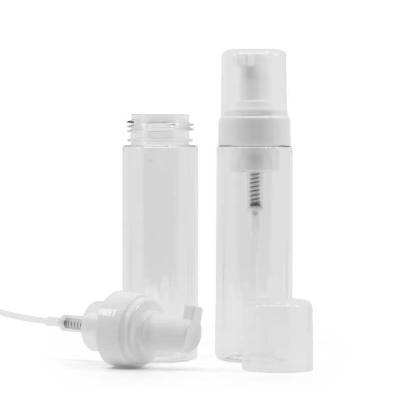 Flacone con erogatore di schiuma in plastica, trasparente, 200 ml