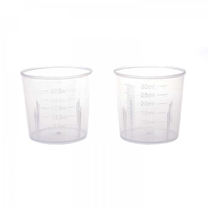 Bicchierino dosatore in plastica trasparente, 30 ml