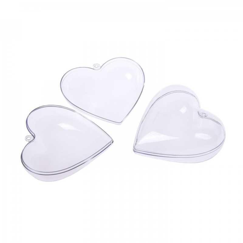 Stampo per bomba da bagno, cuore in plastica, ca. 8 cm