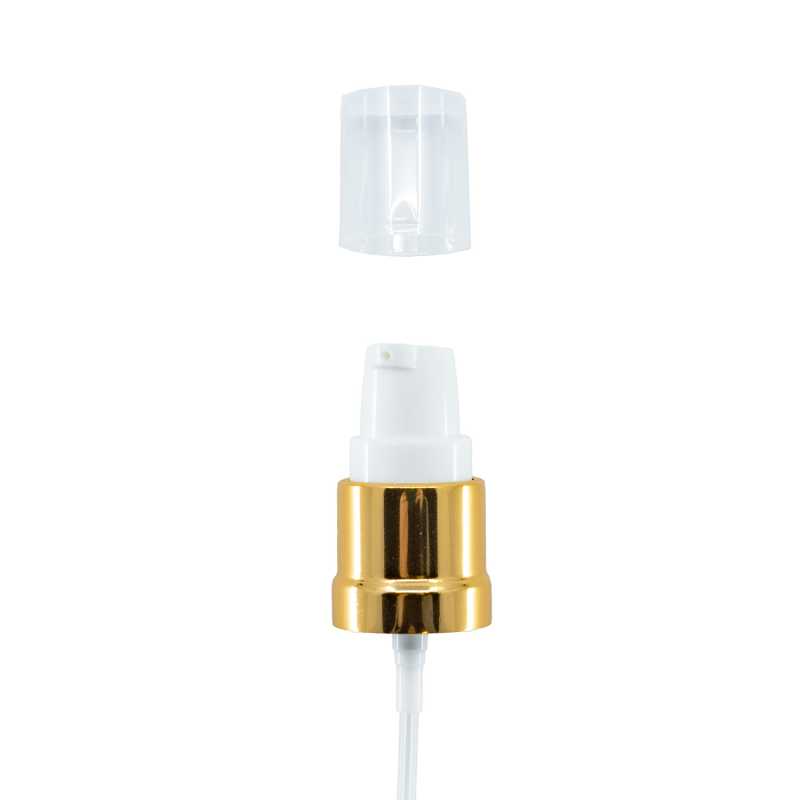 Dispenser in plastica, bianco oro lucido, 18/415