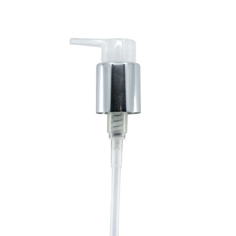 Dosatore, plastica, trasparente, anello argento lucido, 24/410
