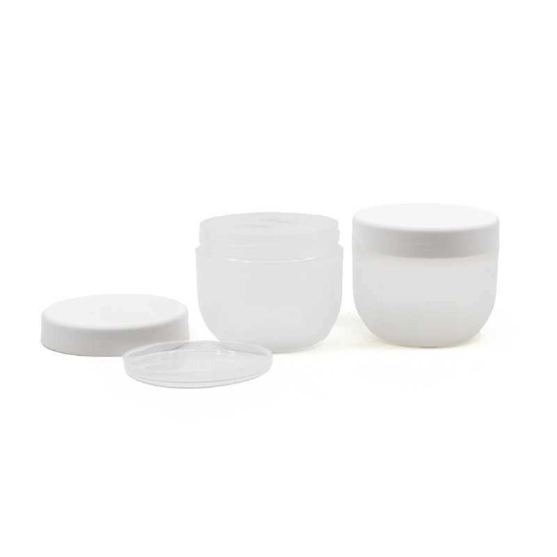 Vaso in plastica, satinato, capsula bianca, 200 ml