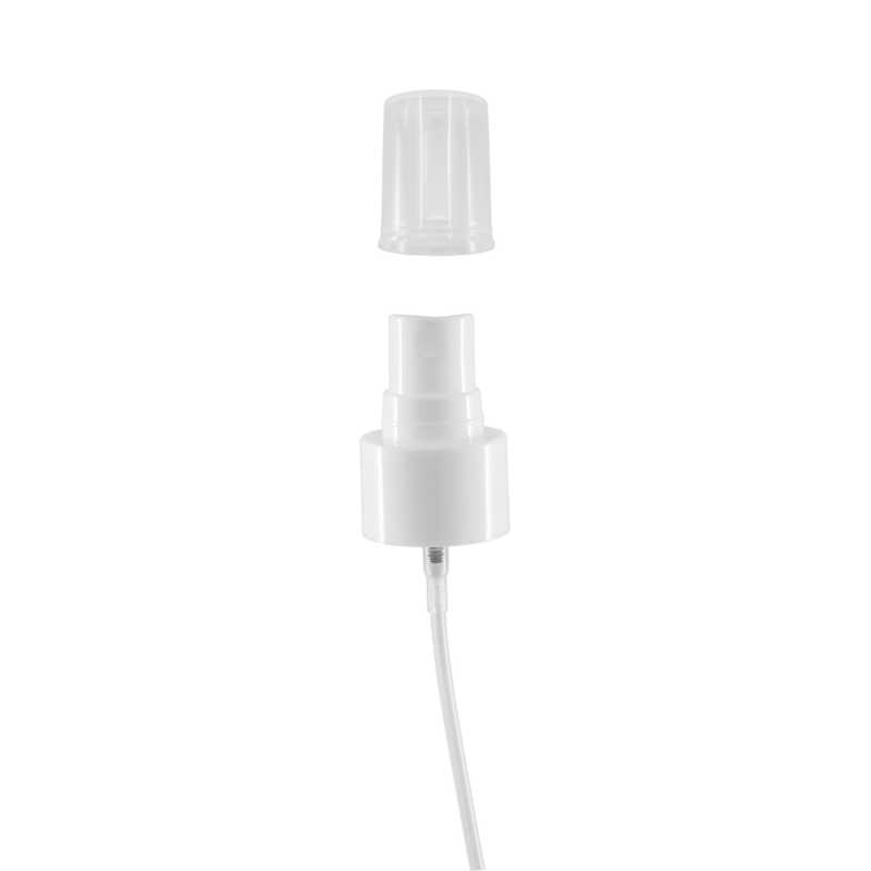 Spruzzatore, bianco, anello liscio, 24/410