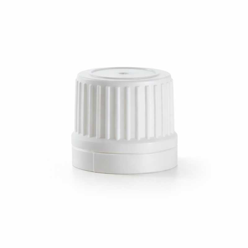 Capsula di plastica antimanomissione, bianca, 18/410