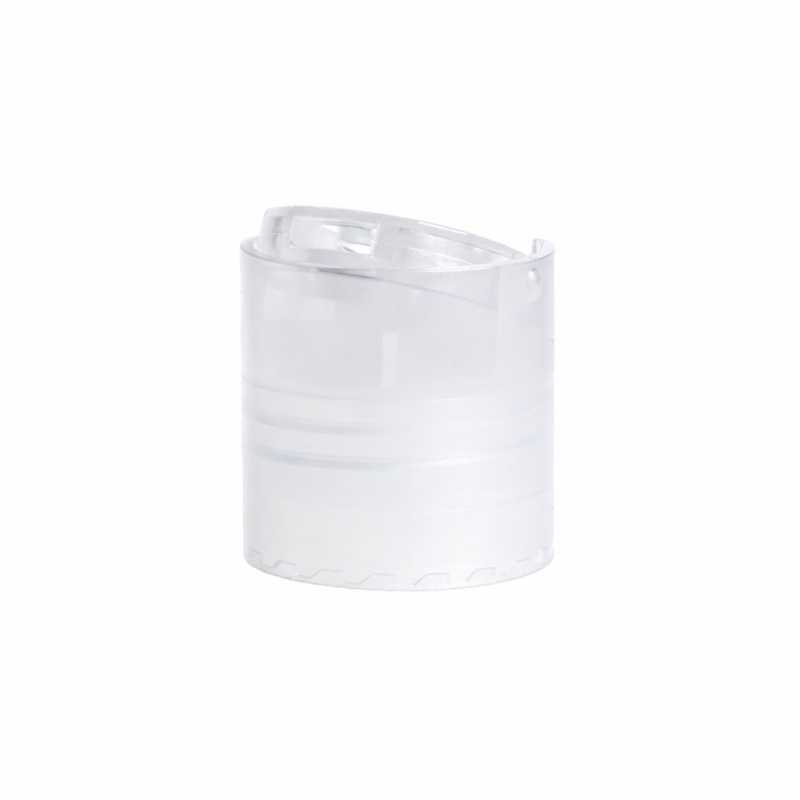 Tappo disc top in plastica trasparente, 24/410