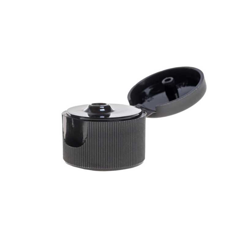 Tappo flip top in plastica, nero, 24/410