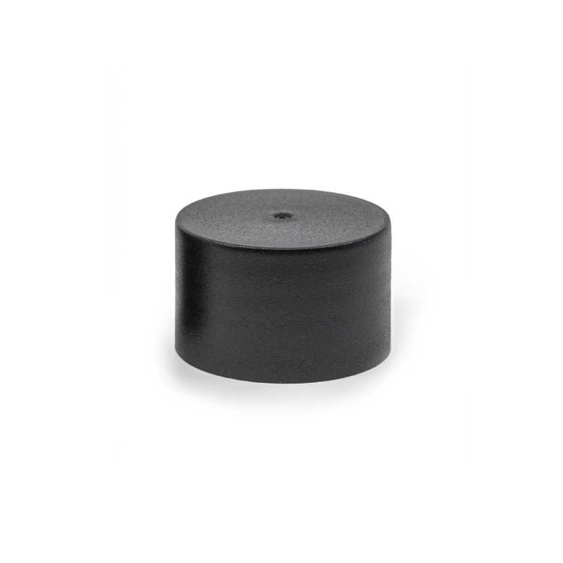 Tappo in plastica, nero opaco, 24/410