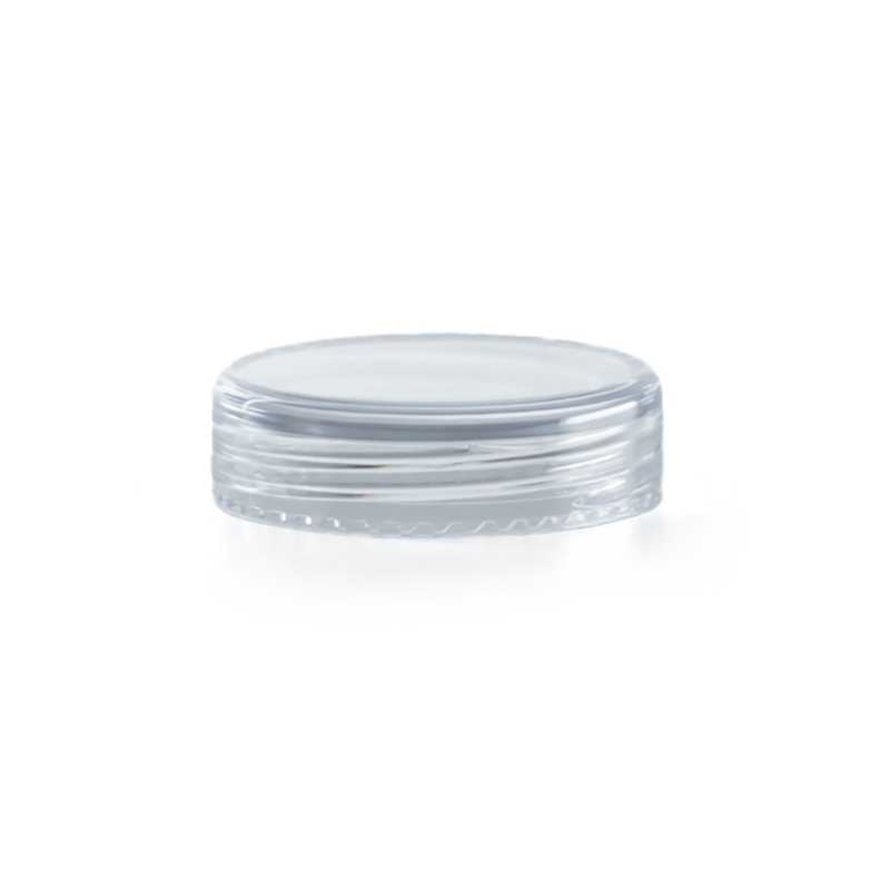 Coperchio in plastica trasparente per vasetto da 5 ml