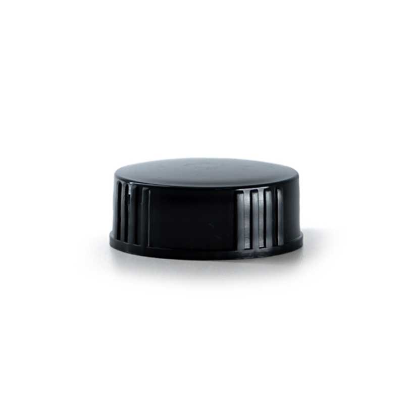 Tappo contagocce in plastica, nero, 28/400