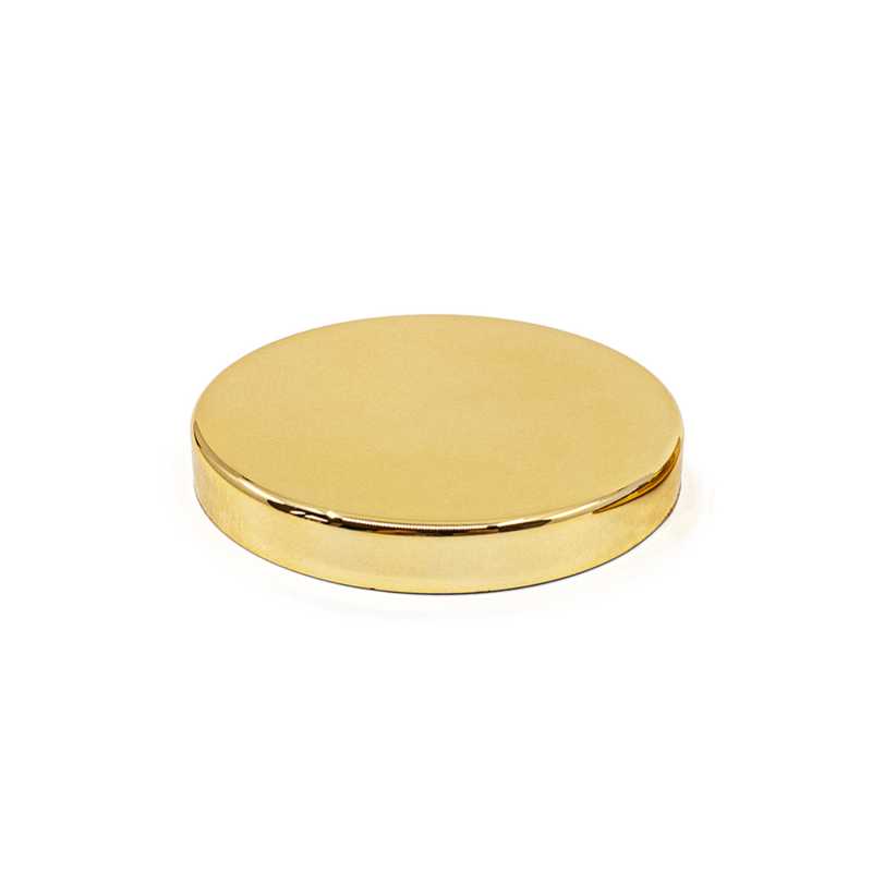 Coperchio per vasetto, plastica, oro metallizzato, 70 mm
