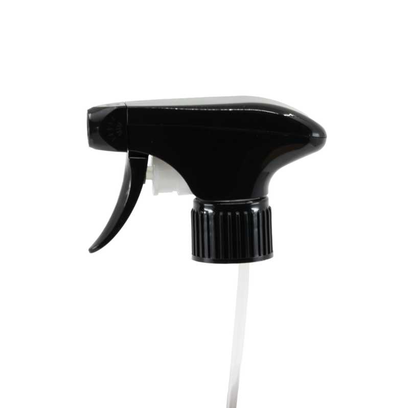 Spruzzatore a grilletto, plastica, nero, 28/410