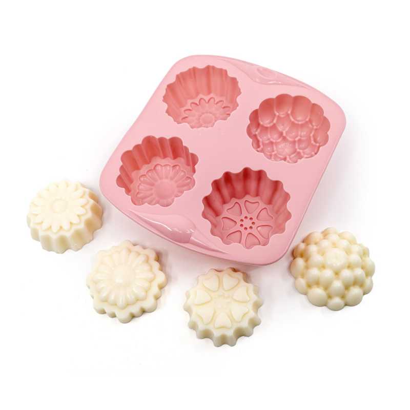 Stampo in silicone per sapone, 4 motivi