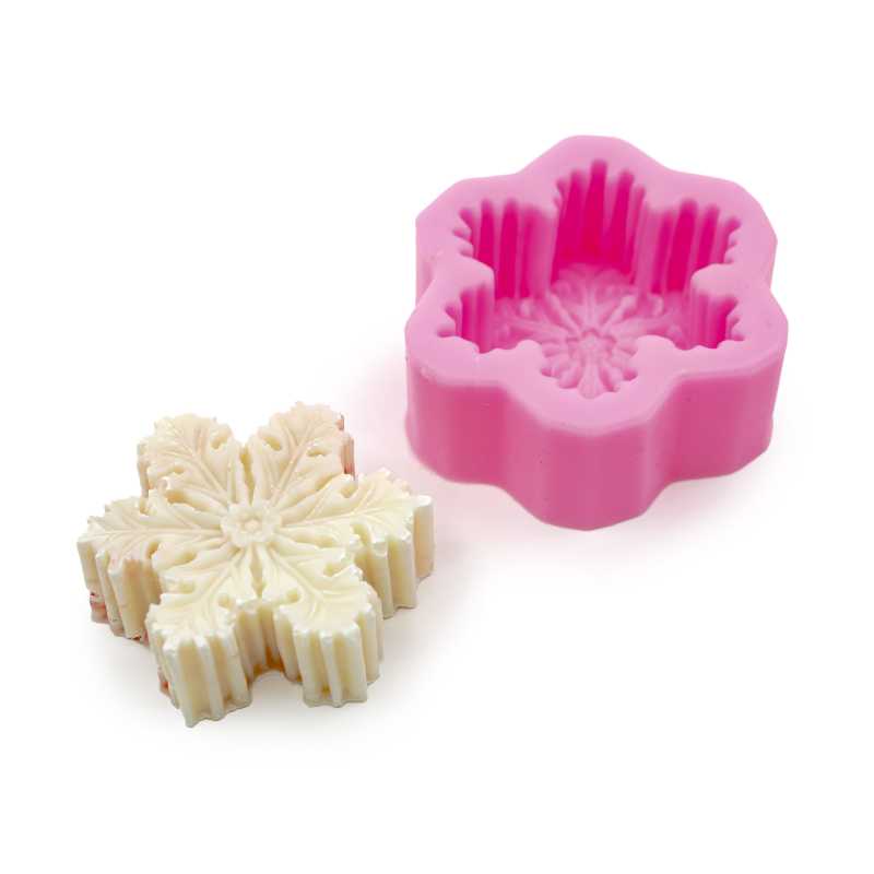 Stampo in silicone, fiocco di neve, 8 x 3,1 cm
